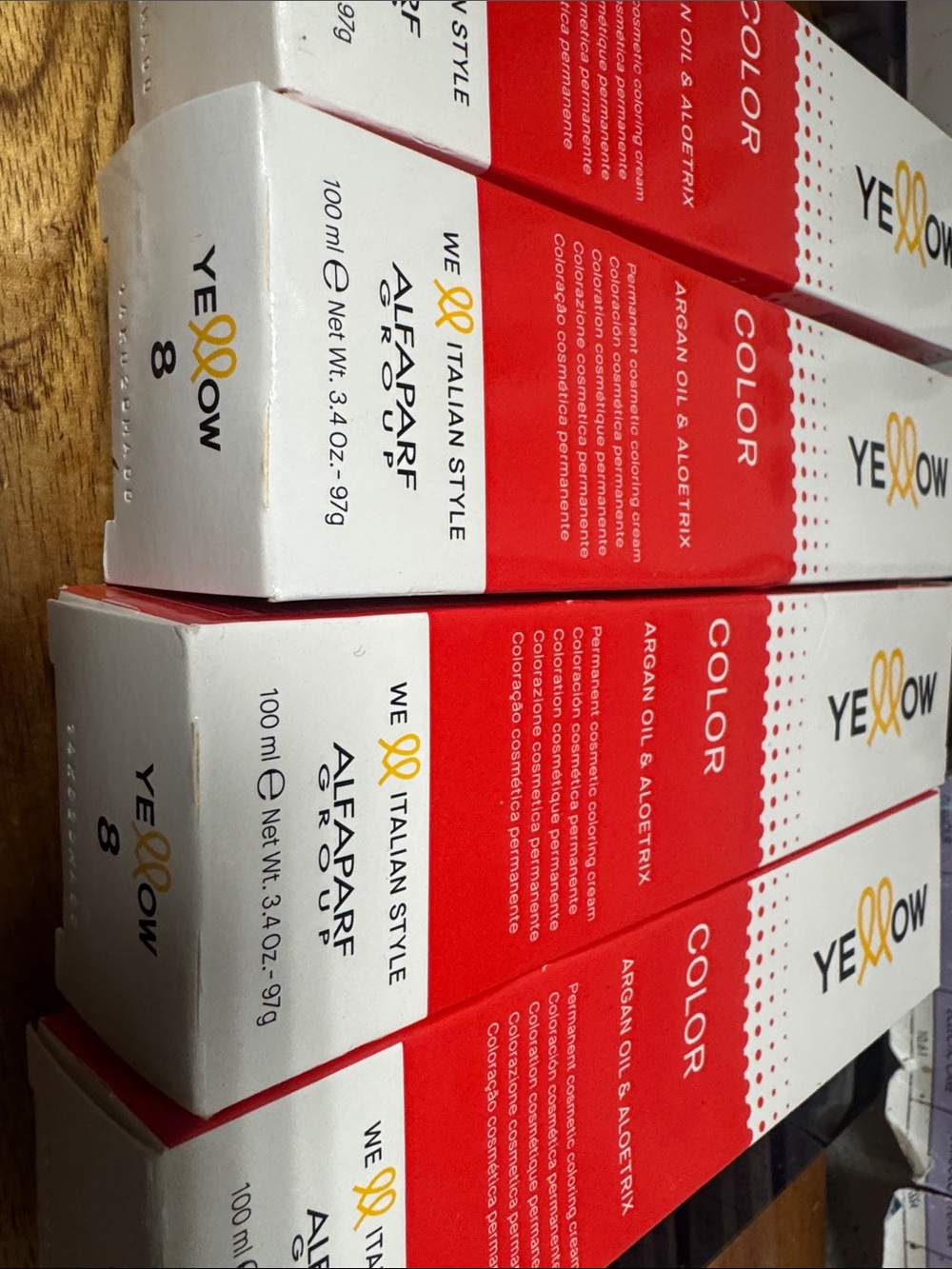 Yellow 8 Permanent Hair Color Cream - Vibrant Yellow Shade